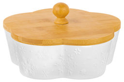 Банка д/печенья 19,5*19,5*10 см 900 мл Цветок Снежинки с дерев крышкой - Elan gallery фото 13