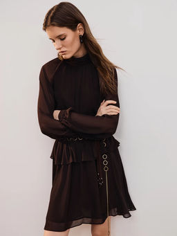 Платье мини с поясом / Zarina  фото 4