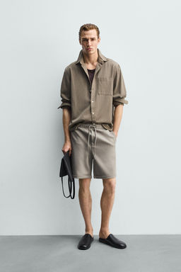 BERMUDA REGULAR FIT CONFORT / Khaki claro