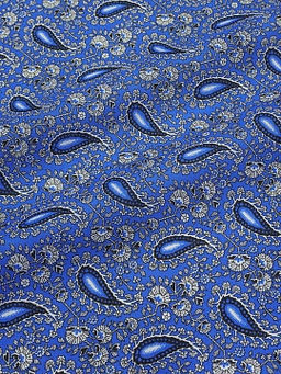 Бязь Цветочные огурчики цв.васильково-голубой, ш.1.5м, хлопок-100%, 120гр/м.кв