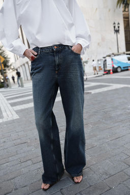 JEANS Z1975 STRAIGHT MID-WAIST - Zara фото 13