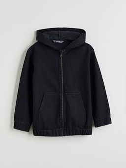 Kap??onlu Erkek ?ocuk Jean Ceket