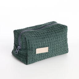 Косметичка дорожная на молнии TEXTURA, цвет зелёный  фото 2