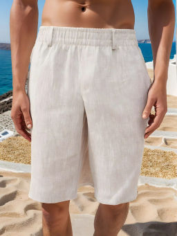 Шорты мужские Лен Графит - Modamica фото 12