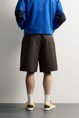 BERMUDA RELAXED FIT PLIEGUES / Marr?n - Zara фото 3