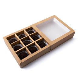 Коробка складная под 9 конфет, крафт, 13,8 х 13,8 х 3,8 см - UPAK LAND фото 6