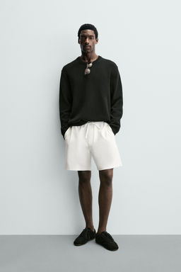COMFORT TEXTURED BERMUDA SHORTS