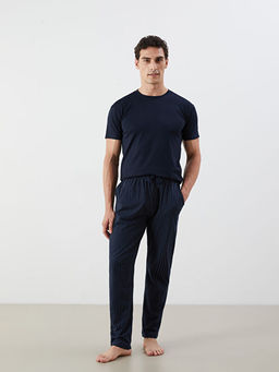 Standart Kal?p ?izgili Erkek Pijama Alt?