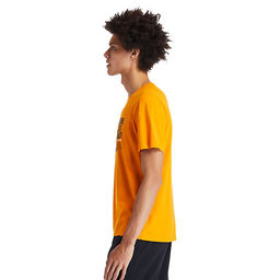 Футболка Timberland T-Shirt EK+Front Graphic Regular оранжевая  фото 3
