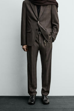 CHECK SUIT TROUSERS - Zara фото 2