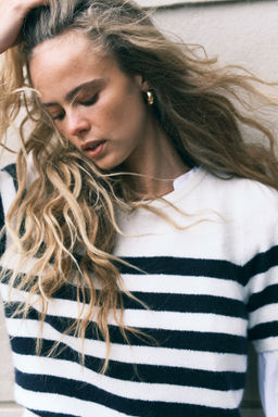 Top de punto con manga puffy - H&m фото 6