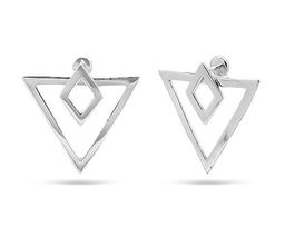 Моносерьги из серебра без вставки, Ю-26009р