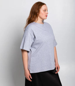 Футболка #ОКТ075001, серый меланж