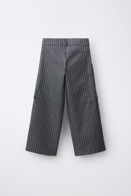 PANTL?N CARPENTER ESTAMPADO RAYAS / Gris antracita - Zara фото 2