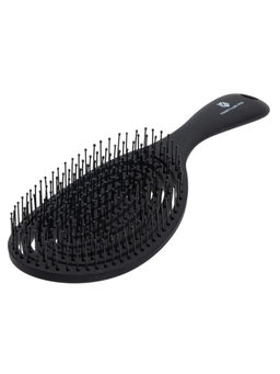Kristaller Расческа для волос продувная / Улитка 2193, нейлоновые штифты, 23 см, черный
