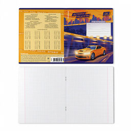 Цена за 10 шт. Тетрадь школьная ученическая ErichKrause Sport Car, 18 листов, клетка, выборочный УФ-лак (в плёнке по 10 шт.)_MIX-PACK  фото 8