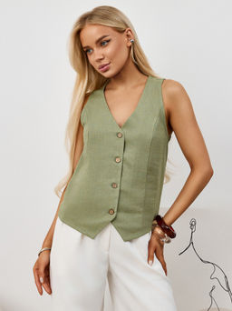 Жилет Аманти-1 из льна с вискозой - Виотекс фото 16