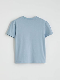 Bisiklet Yaka Bask?l? Erkek ?ocuk Ti??rt