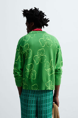 FLORAL PRINT CARDIGAN  OTIS KWAME KYE QUAICOE - Zara фото 12