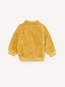 Dik Yaka Uzun Kollu Winnie the Pooh Nak??l? Pel?? Erkek Bebek Sweatshirt - Waikiki фото 3
