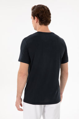 Erkek Regular Fit Bisiklet Yaka Modal Siyah Basic Ti__rt Sepette S_rpriz _ndirim - U.s. polo assn фото 5