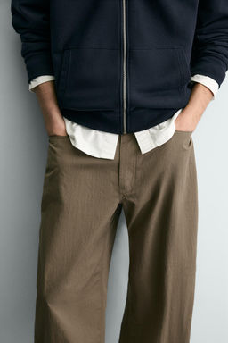 PANTAL?N CURVED FIT / Khaki - Zara фото 5