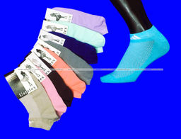 Цена за 5 пар.5 ПАР - ЮстаТекс носки женские 2с19 спортивные сетка укороченные Ассорти - 5 ПАР