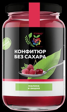 Конфитюр Малина и Вишня / без сахара / 350 г / ITS YOURS