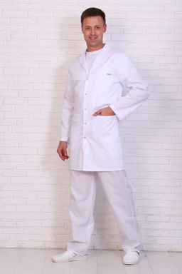 Халат мужской 234 CVC. Цвет: белый