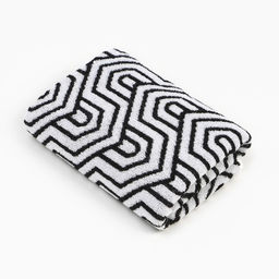 Полотенце махровое Этель Ornament чёрный, 50х90 см, 100% хлопок, 420 гр/м2  фото 2