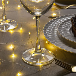 Гирлянда Мишура 5 м роса, IP20, серебристая нить, 100 LED, свечение тёплое белое, 12 В - Luazon lighting фото 2