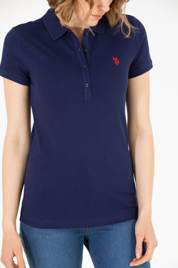 Женская темно-синяя футболка Basic - U.s. polo assn фото 6