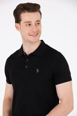 Мужской черный вязаный свитер - U.s. polo assn фото 3