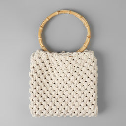 Ручки для сумки, 2 шт., бамбук, d=15, 17 см, толщина 0.8 см