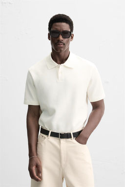 INTERLOCK TEXTURED POLO SHIRT - Zara фото 18