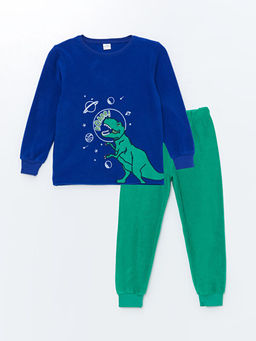 Bisiklet Yaka Polar Erkek ?ocuk Pijama Tak?m?