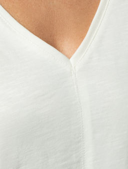 VILATTE / Футболка из фактурного полотна из 100% хлопка фото 3