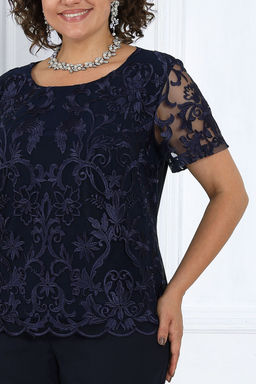 Платье Ninele 7431-Р темно-синий - Mira fashion фото 2094