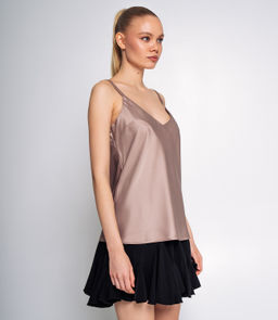 Топ #ОКТ025001, тёмно-бежевый - Dommod фото 2