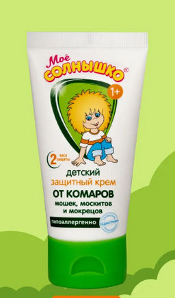 ### МОЕ СОЛНЫШКО ср-во репеллентное: крем от комаров детский защитный 50мл