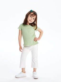 Beli Lastikli Basic K?z Bebek Pantolon