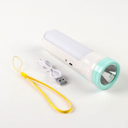 Фонарь ручной аккумуляторный, 6 Вт, 800 мАч, 3535LED, 2 режима, IPX2, 15.8 х 48.5 см - Simaland фото 2