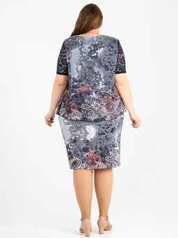 Платье ПРИТТИ с цветочным узором - Almond фото 5