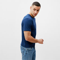 Футболка мужская MINAKU Fuck синяя, р-р 52