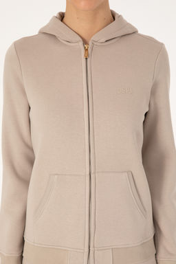 Kad_n Ta_ Kap__onlu _ardonlu Fermuarl_ Sweatshirt - U.s. polo assn фото 6