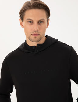 Siyah Regular Fit Sweatshirt - Pierre cardin фото 2