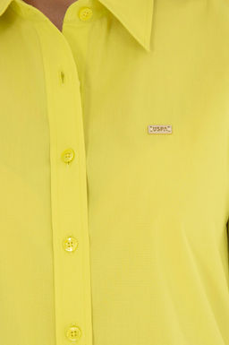 U. S. Polo Assn / Женская рубашка с длинным рукавом фисташкового цвета - U.s. polo assn фото 14