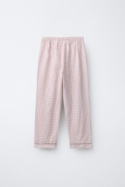 AGES 6-14 / FLANNEL GINGHAM PYJAMAS - Zara фото 5