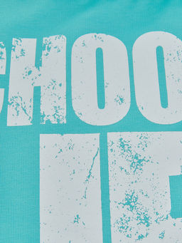 Толстовка с принтом для девочки UD 0483 бирюза - Mini maxi фото 5