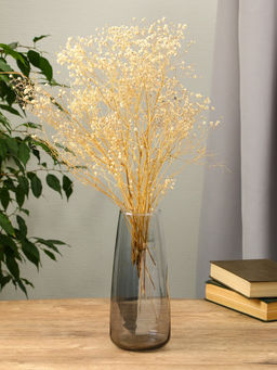 Ваза «Кэнди», 22×9×6.5 см, стекло, серая